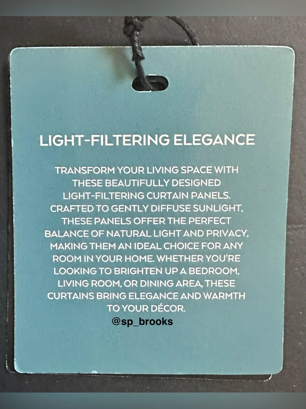 🎁2PC Thomasville Curtain Panels -37”x84”- Light Filtering Linen Blend - Grommets
